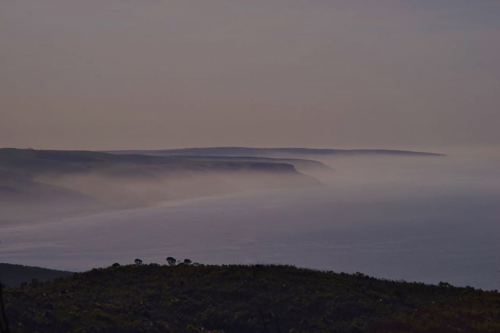 Early morning sea mist over Deep Creek Conservation Park